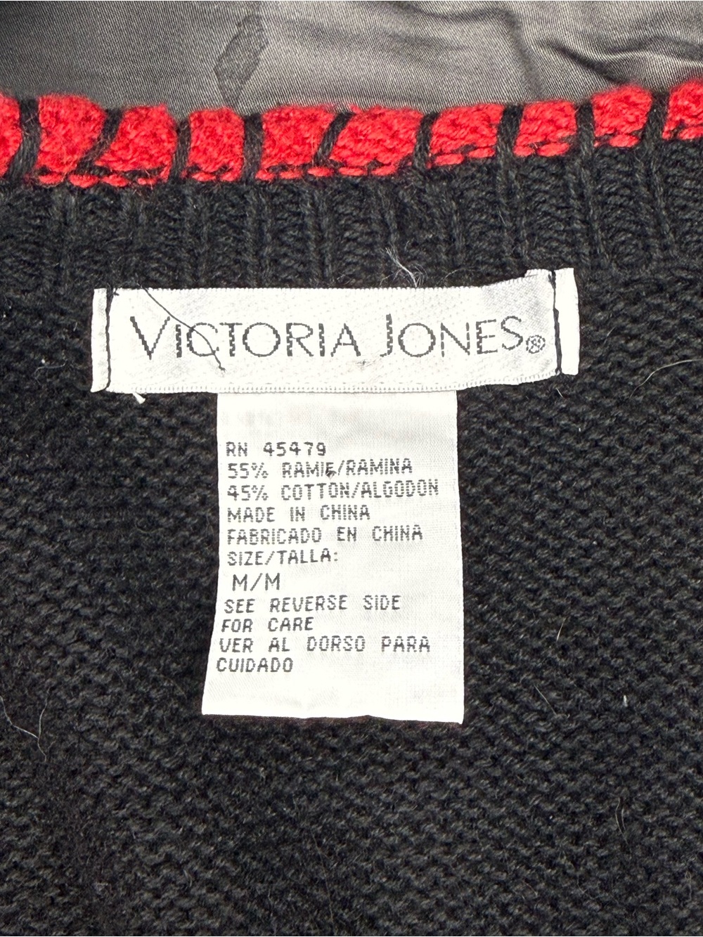 Victoria Jones Christmas Sweater Vest Black Embellished Candles & Bows Women's M - Picture 10 of 11